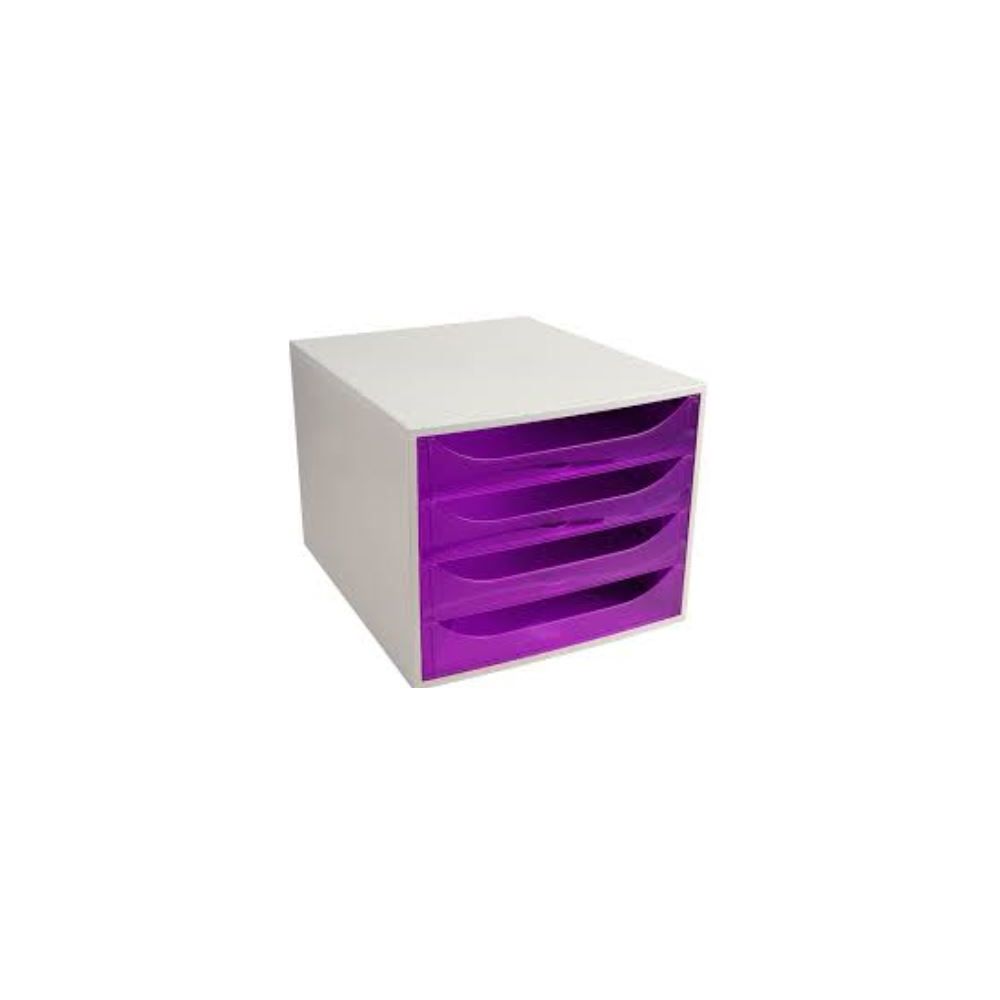 Module classement 4 tiroirs A4+ Linicolor - VIOLET- Z