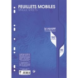 Feuillets mobiles - 80gr - A4 - 5 x 5 - 100 pages - Z