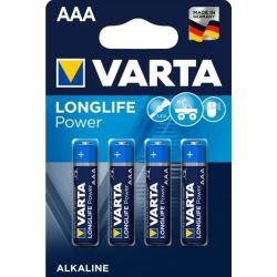 Pile LR03 VARTA Alcaline Longlife Power AAA (par 4) //