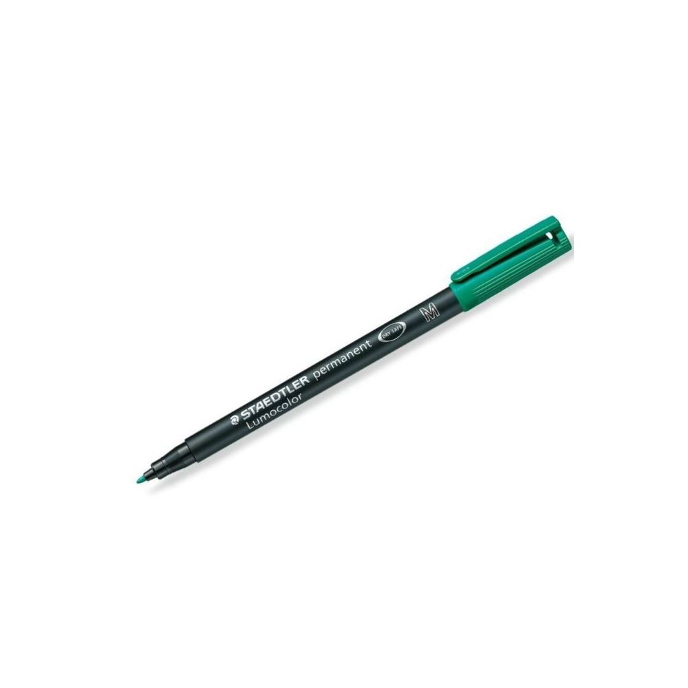 Marqueur perm. STAEDTLER OHP Lumocolor- 1mm - VERT - 317-5 //