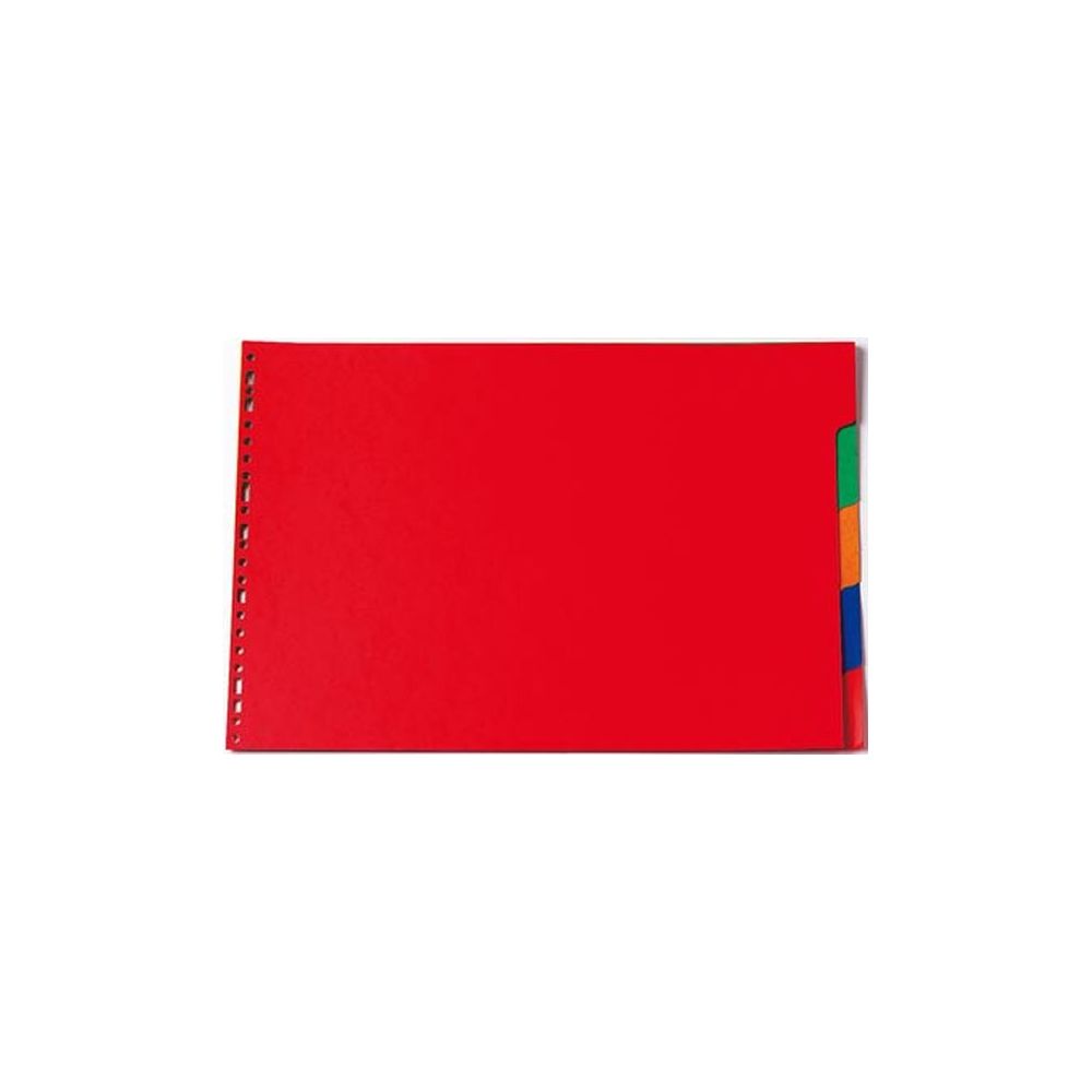 Intercalaires carte A3 Italienne 5 touches 225g Couleur- Z