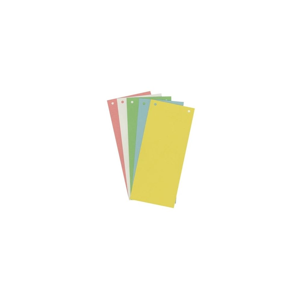 Intercalaires carte 10.5 x 24cm par 100 JAUNE 180g EXACOMPTA  //