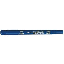 Marqueur perm. PILOT TWIN MARKER 2 ptes Ogives 0.3/0.5mm - BLEU - Z