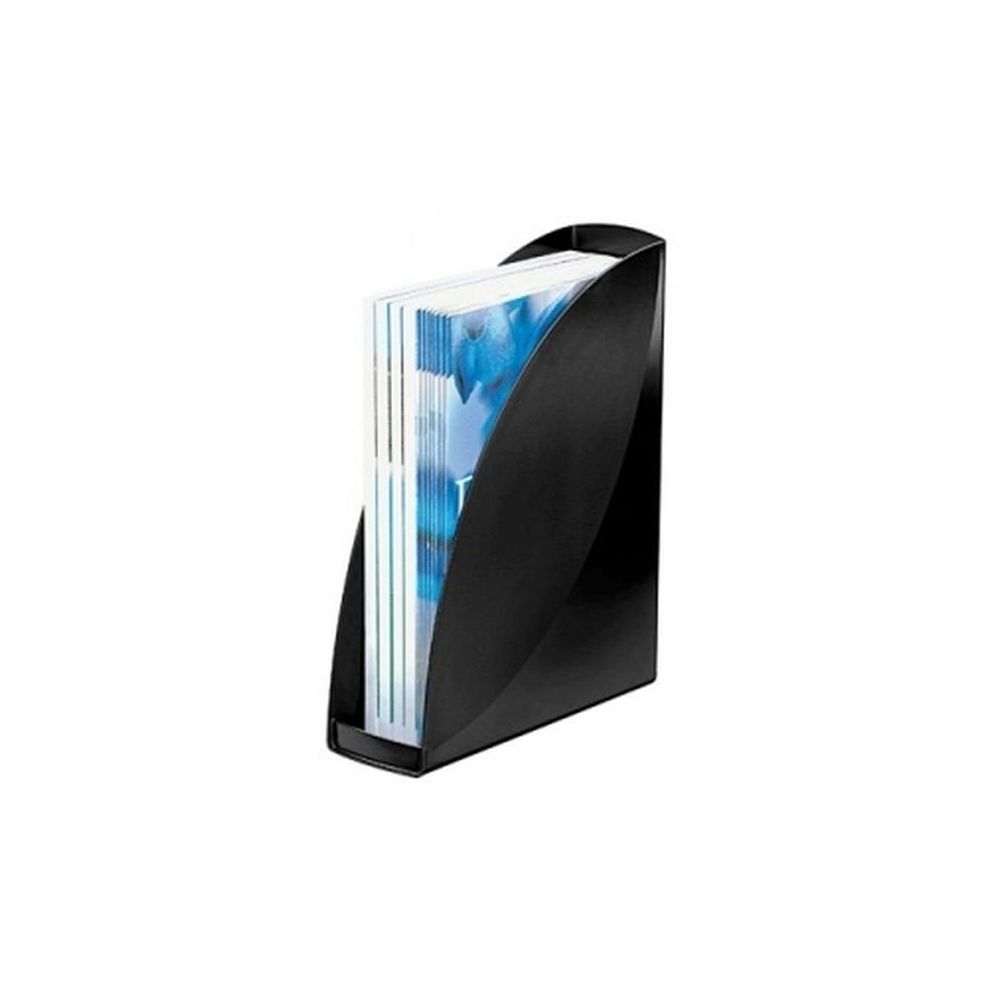 Porte revues PVC CEP - Dos 8cm - NOIR //