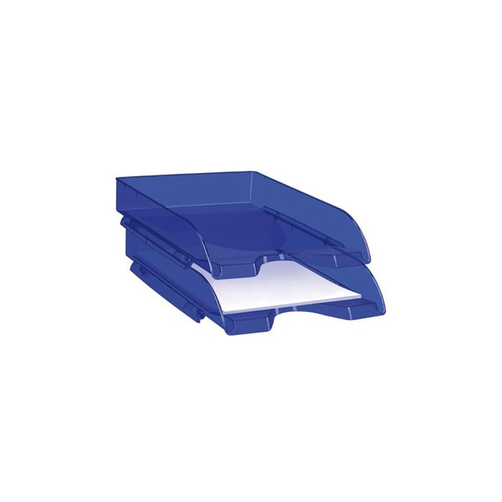 Corbeille courrier PVC CEPPRO 200TBL Tonic - A4 - BLEU - Z