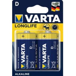 Pile LR20 VARTA Alcaline "Extra Longlife" D (par 2) //