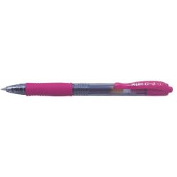 Stylo Gel Retractable PILOT G2 0.7mm - Trait : 0.4mm - ROSE - Z