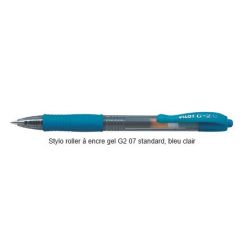 Stylo Gel Retractable PILOT G2 0.7mm Trait : 0.4mm -BLEU TURQUOISE //