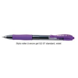 Stylo Gel Retractable PILOT G2 0.7mm - Trait : 0.4mm - VIOLET - Z