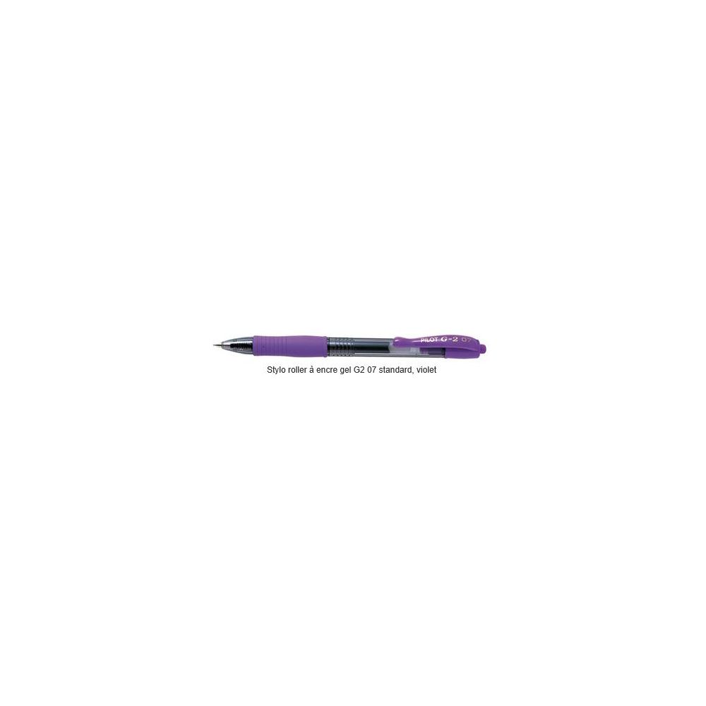 Stylo Gel Retractable PILOT G2 0.7mm - Trait : 0.4mm - VIOLET - Z