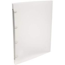 Classeur 4 anneaux A4 - PVC Fin 25x32cm 20mm INCOLORE TRANSLU **