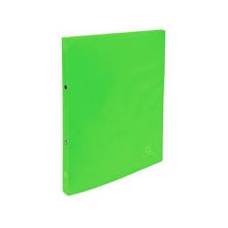 Classeur 4 anneaux A4 - PVC Fin - 25 x 32cm - 20mm -VERT TRANS - NSFP