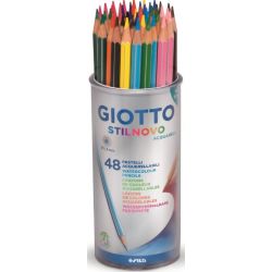 Crayon Couleur GIOTTO Stil Novo - Aquarelle - Pot de 48 crayons- Z