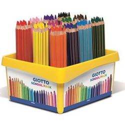 Crayon Couleur GIOTTO Méga - Gros 5.5mm  ClassPack 108 crayons- Z