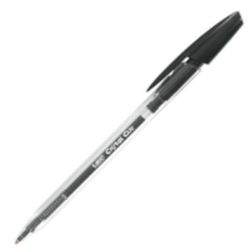 Stylo Bille BIC CRISTAL CLIC - Pointe 1mm - Rétractable - NOIR  - Z