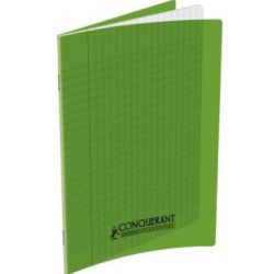 Cahier 17x22cm Séyès 96 p Piqûre 90g Polypro VERT **