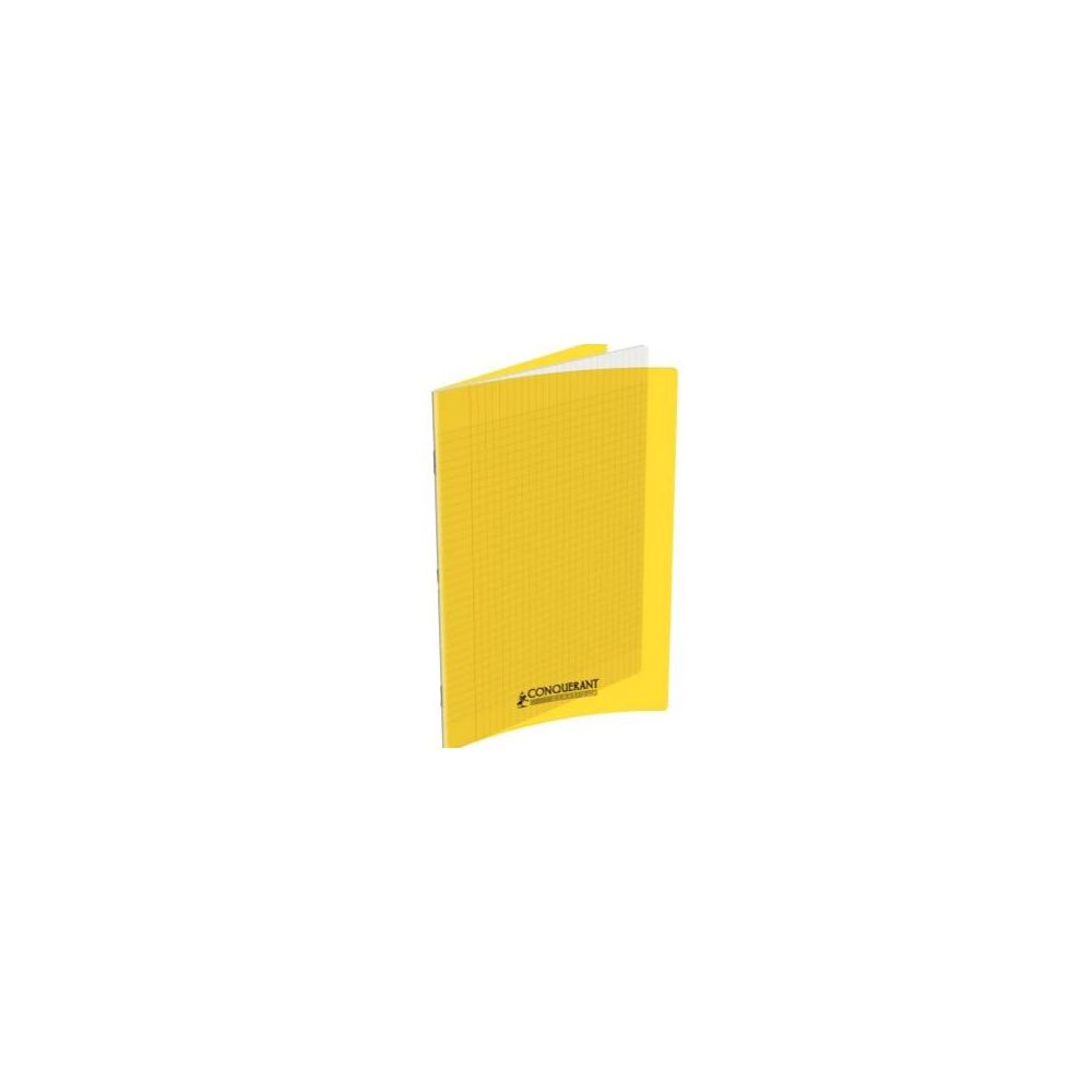 Cahier 24x32cm Séyès 96 p Piqûre 90g Polypro JAUNE **