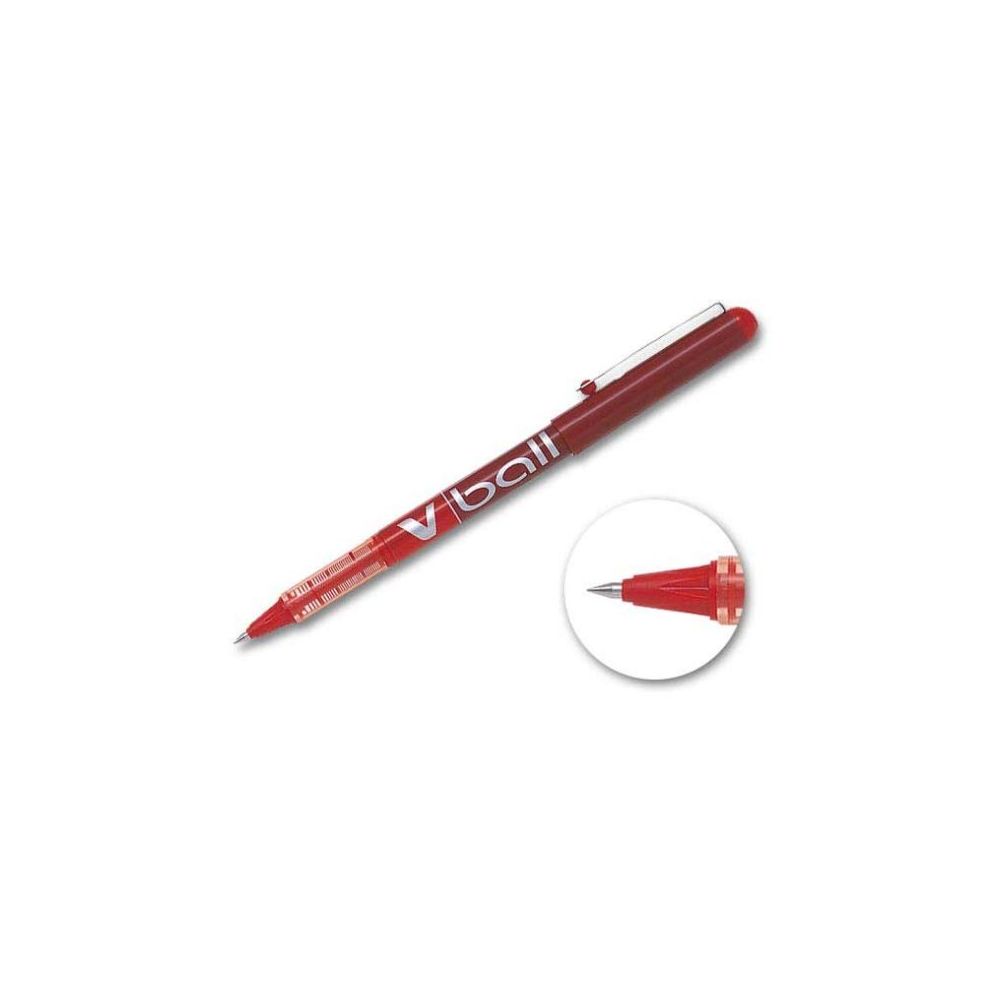 Roller PILOT V-BALL 0.7 - Pointe 0.7mm - ROUGE //