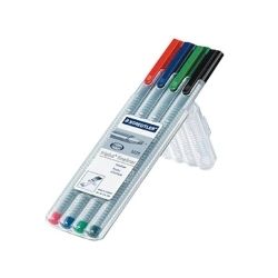 Feutre Couleur STAEDTLER Triplus - 0.3mm - Etui 4 COUL.- 334SB4 - Z