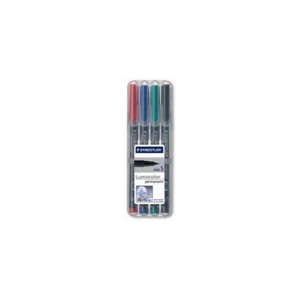 Marqueur perm. STAEDTLER OHP Lumocolor- 0.4mm - 4 COUL. 313WP4 **