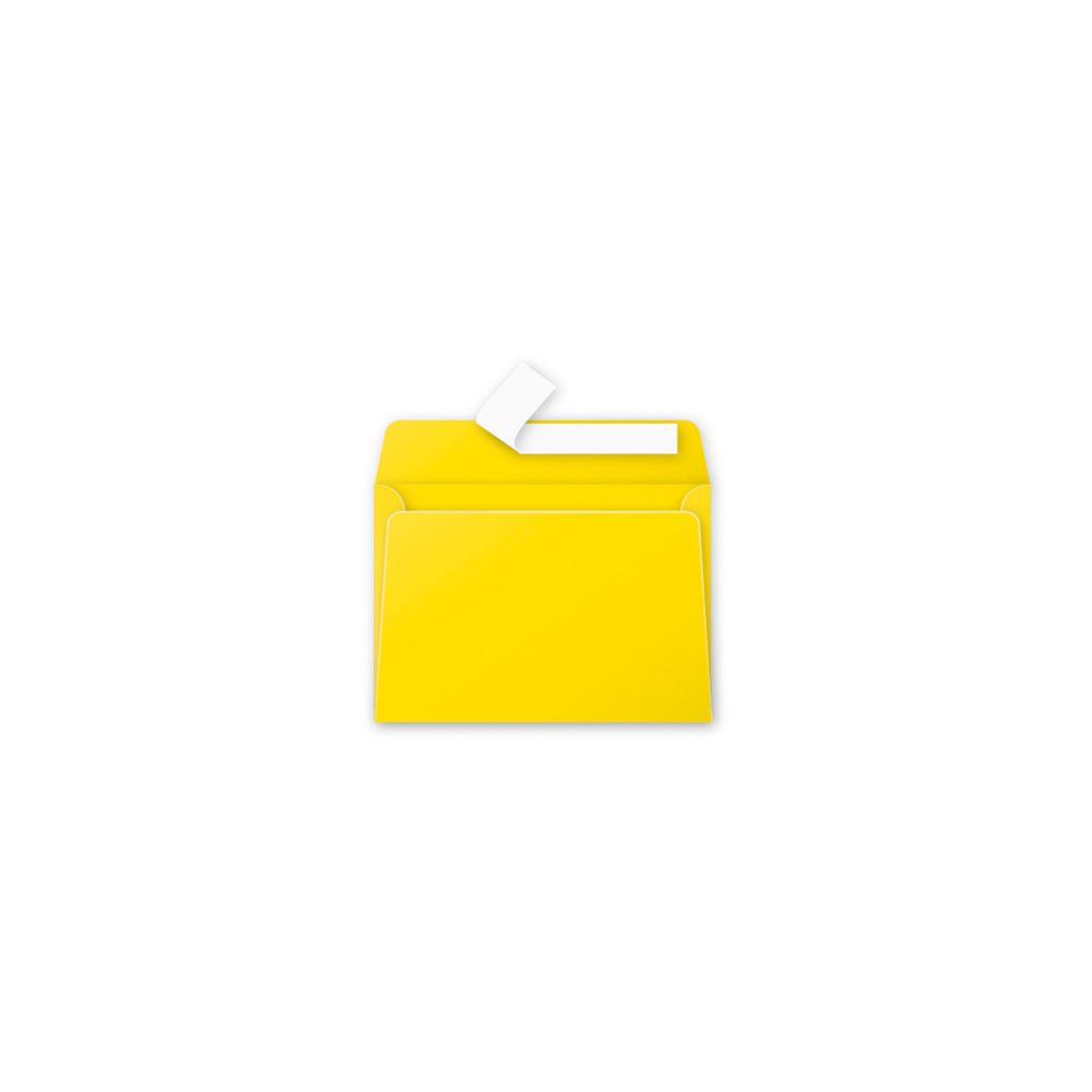 Enveloppe Pollen 114 x162mm - 120g - JAUNE SOLEIL (Paquet de 20) - Z