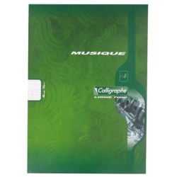 Cahier de musique A4 chant/séyès 48 p Piqûre 70g  **