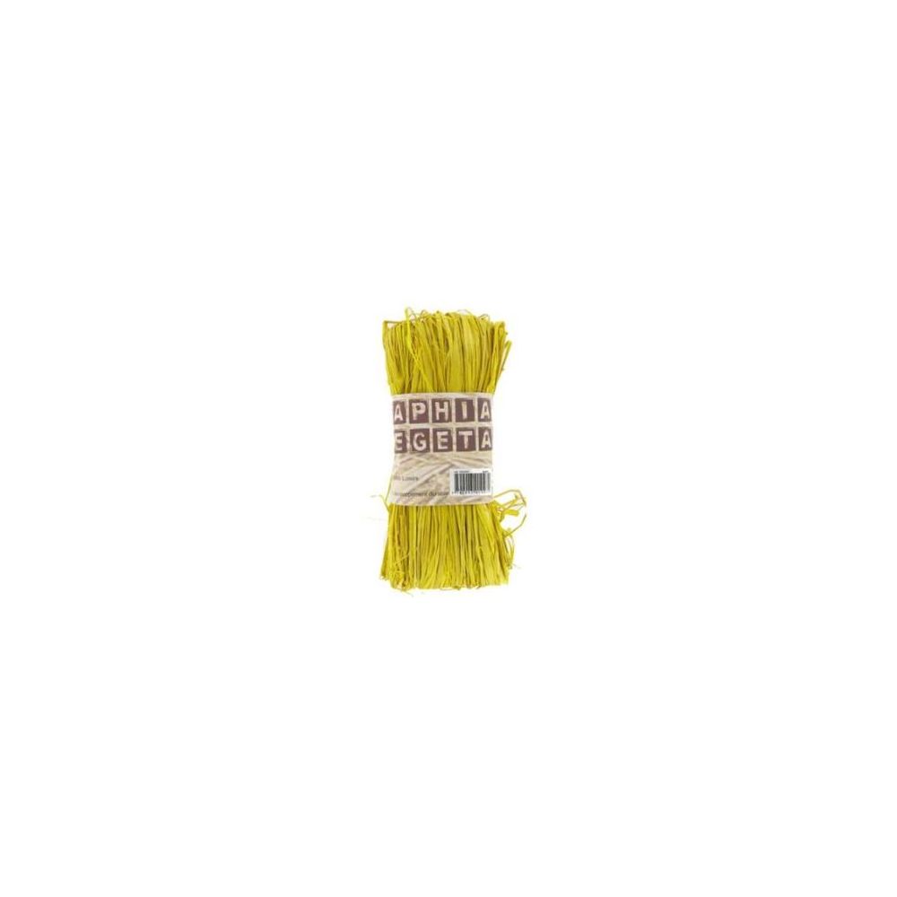 Raphia naturel - Pelote de 50g - JAUNE - CLEOPATRE - Z