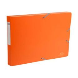 Boite classement PVC - Elastique - - Dos 25mm - ORANGE- Z