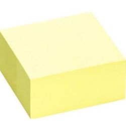 Bloc reposit. 75 x 75mm - JAUNE - 400 feuilles (Unité) //