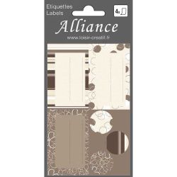 Etiquettes cadeaux AMBRE (par 4 planches) - Z