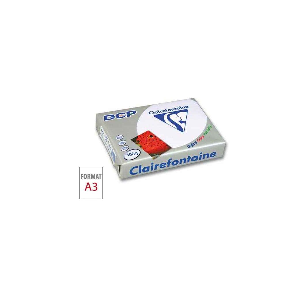 Rame A3 - 100g - Blanc DCP CLAIREFONTAINE (500 f.) - Ref: 1822 //