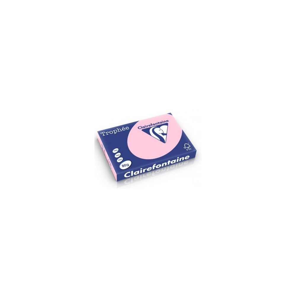 Rame A3 -  80g - Rose Pastel CLAIREFONTAINE (500 f) //