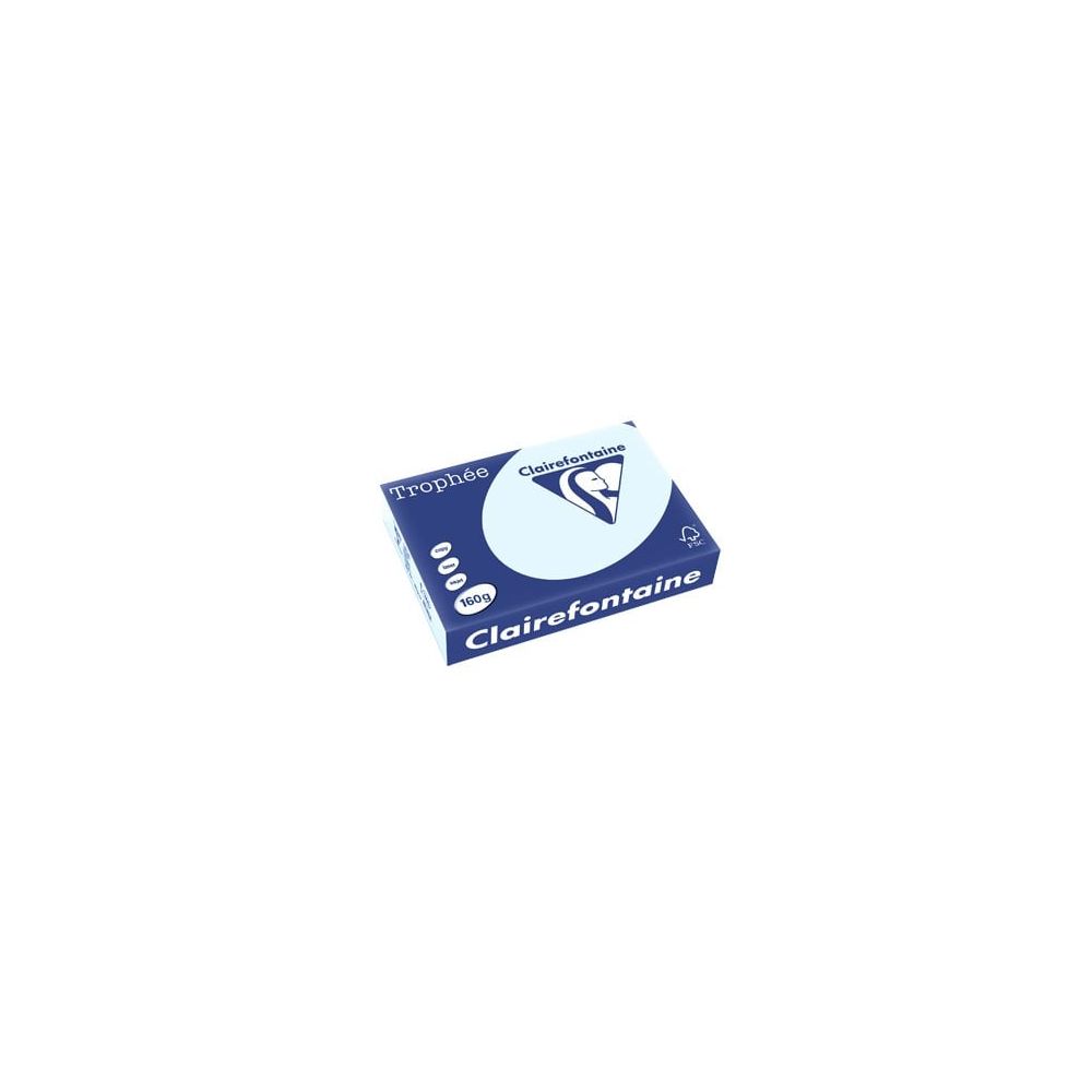 Rame A4 - 160g - Bleu Pastel CLAIREFONTAINE (250 f.) - Ref: 2633 - Z