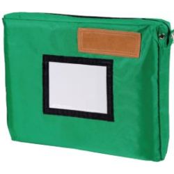 Pochette Navette en nylon imperm.  40x30cm Soufflet 50mm- VERTE - Z