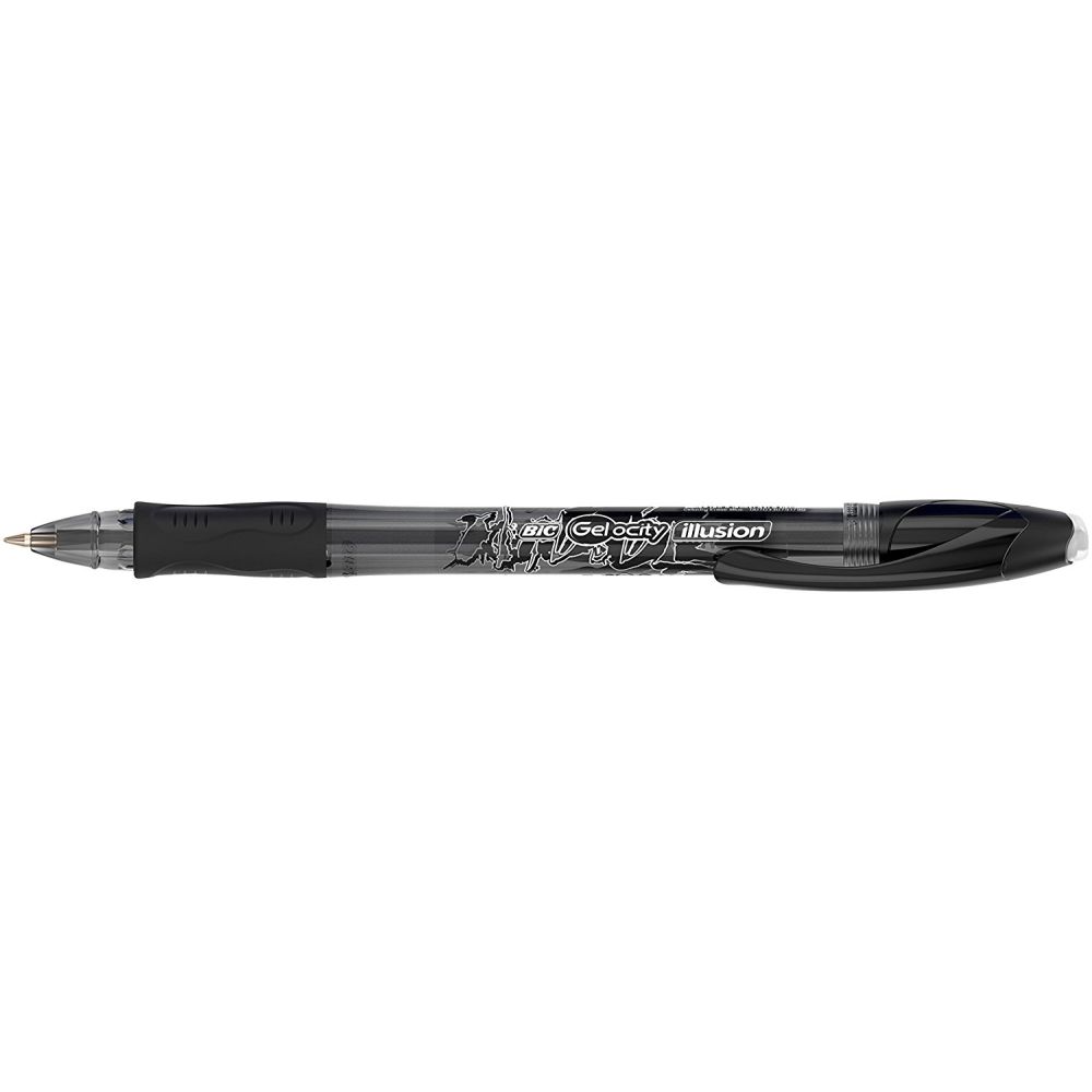 Stylo Gel effaçable BIC GEL-OCITY Illusion - Pointe 0.7mm - NOIR - Z