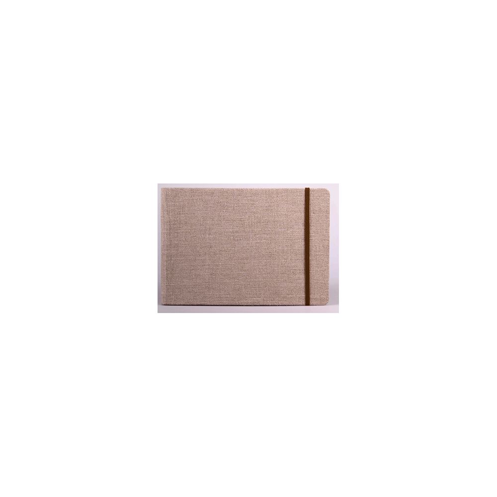 Carnet de voyage toilé GOLDLINE - A4 - 180g -30 f.- Brun Naturel - Z