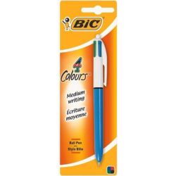 Stylo Bille BIC 4 couleurs - 1mm - Ref: 802077 (Blister) - Z