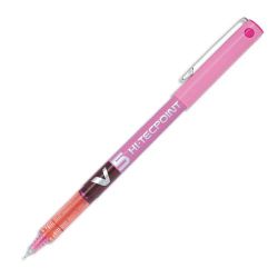 Roller PILOT V5 HI-TECPOINT - Pointe 0.5mm - ROSE //