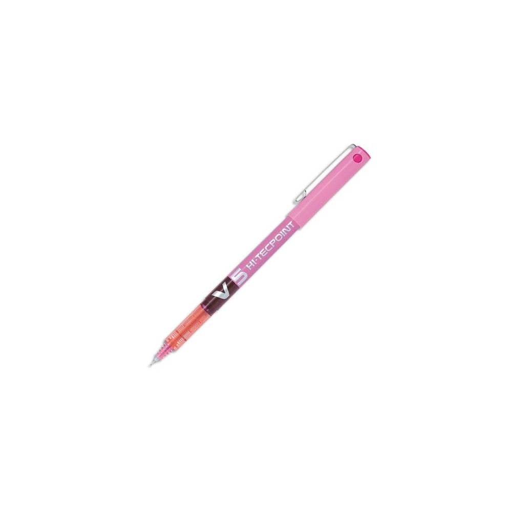 Roller PILOT V5 HI-TECPOINT - Pointe 0.5mm - ROSE //