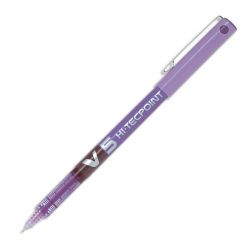 Roller PILOT V5 HI-TECPOINT - Pointe 0.5mm - VIOLET //