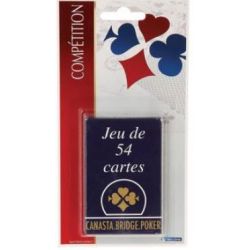 Jeu de 54 cartes traditionnel - Etui en carton