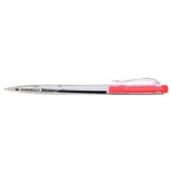 Stylo Bille - Corps transparent - Retractable - ROUGE - 1er PRIX //