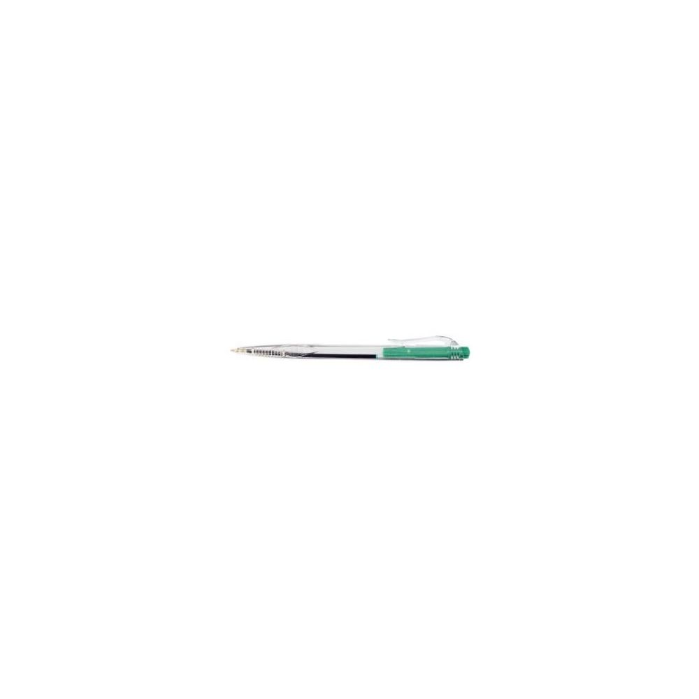 Stylo Bille - Corps transparent - Retractable - VERT - 1er PRIX //