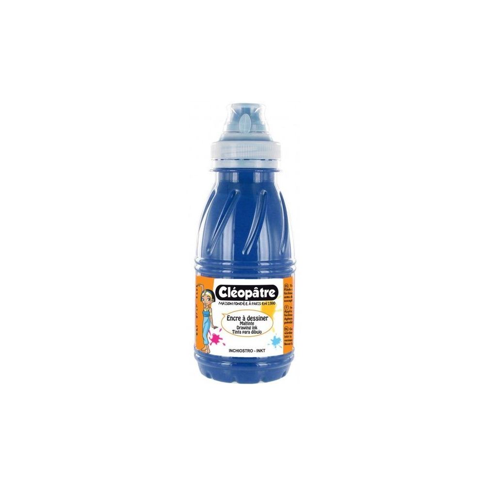 Encre de chine à dessiner CLEOPATRE BLEU OUTREMER - 500 ml - Z