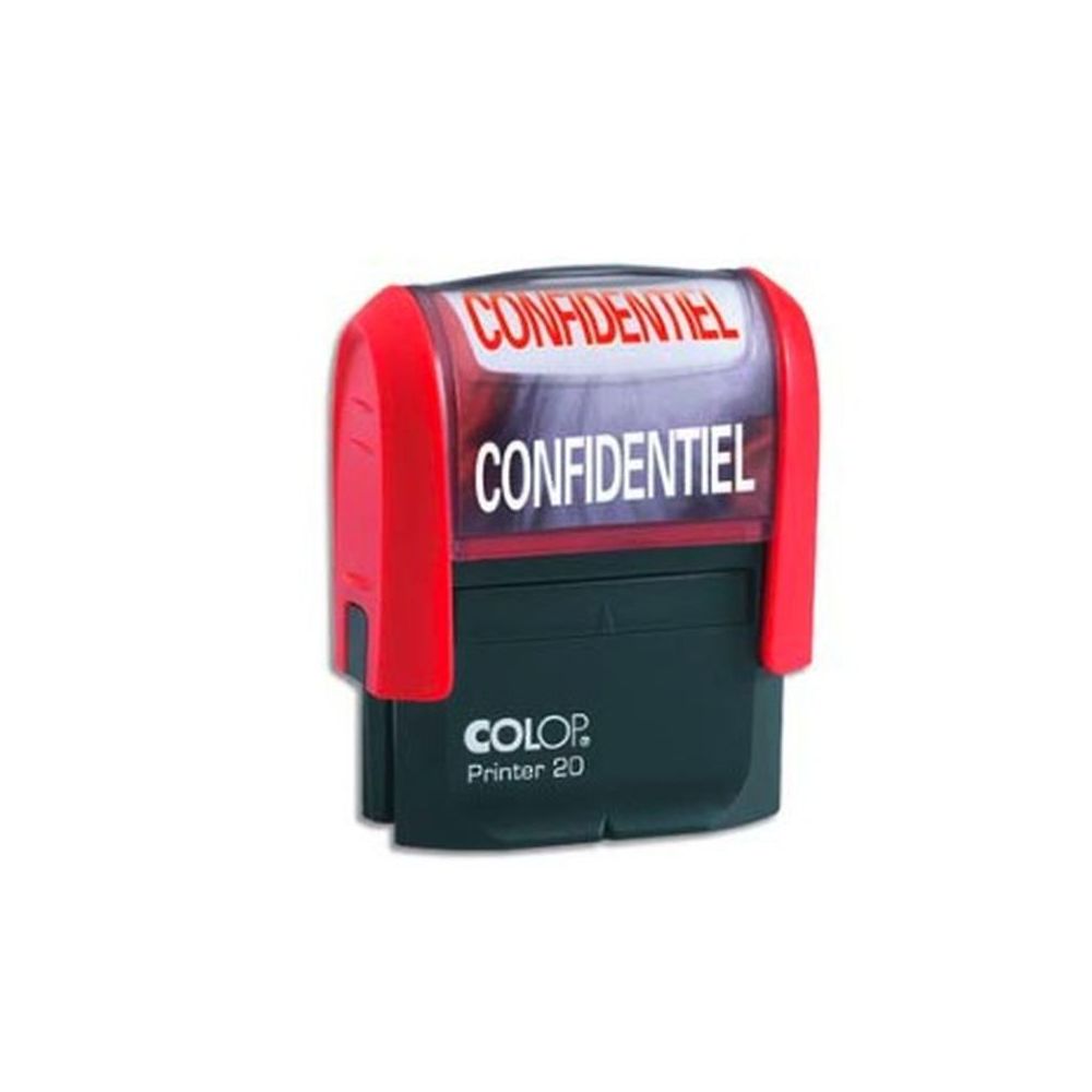 Timbre Formule CONFIDENTIEL COLOP Printer 20 (14 x 38mm) ROUGE **