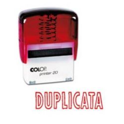 Timbre Formule DUPLICATA COLOP Printer 20 (14 x 38mm) ROUGE **