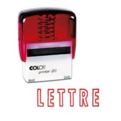 Timbre Formule LETTRE COLOP Printer 20 (14 x 38mm) - ROUGE**