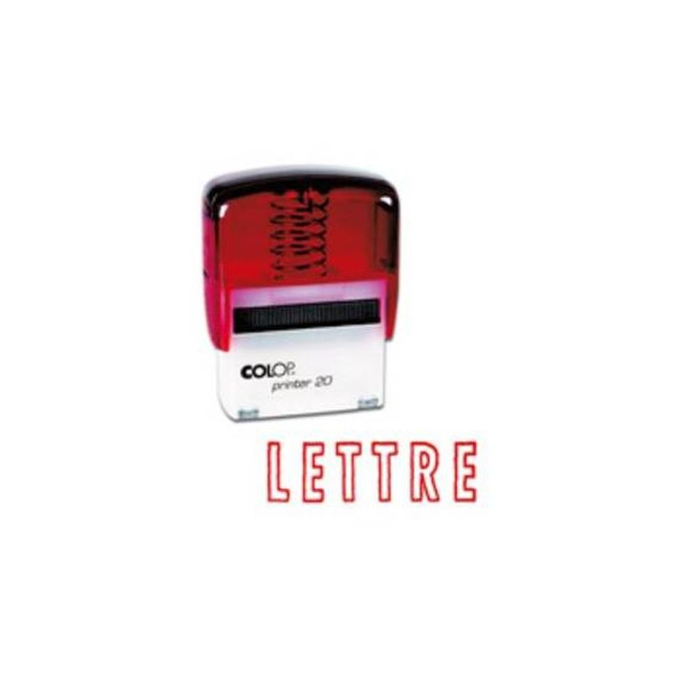 Timbre Formule LETTRE COLOP Printer 20 (14 x 38mm) - ROUGE**