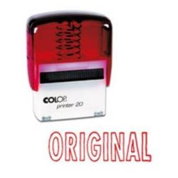 Timbre Formule ORIGINAL COLOP Printer 20 (14 x 38mm) - ROUGE //