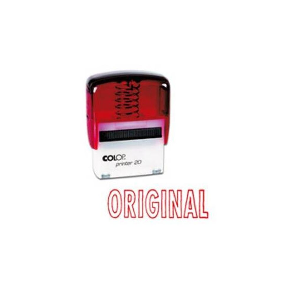 Timbre Formule ORIGINAL COLOP Printer 20 (14 x 38mm) - ROUGE //